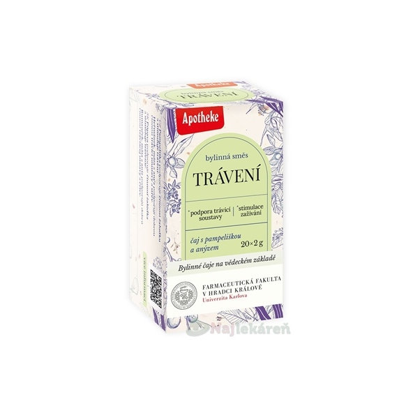Apotheke Farma Trávenie bylinná zmes 20 vrecúšok