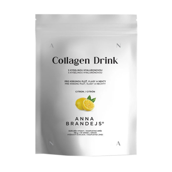 Collagen Drink ANNA BRANDEJS Citrón pre krásnu pleť, vlasy a nechty 198g