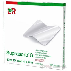 Suprasorb G Krytie na rany hydrogélové sterilné kompresy (10 x10 cm) 5 ks