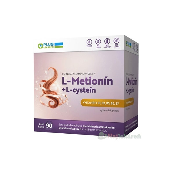 PLUS LEKÁREŇ L-Methionine + L-cysteín 90 kapsúl