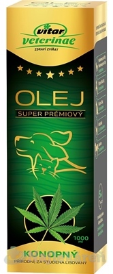 VITAR Veterinae KONOPNÝ OLEJ 1000 ml