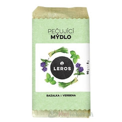 LEROS OŠETRUJÚCE MYDLO BAZALKA & VERBENA tuhé mydlo 90 g