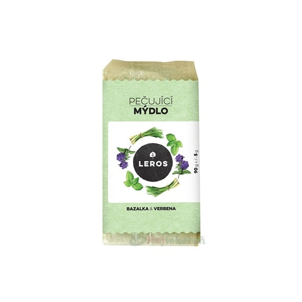 LEROS OŠETRUJÚCE MYDLO BAZALKA & VERBENA tuhé mydlo 90 g