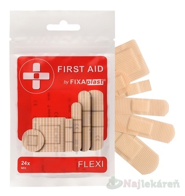 FIXAplast First aid flexi náplasť mix 24 kusov kúpite na Najlekaren.eu