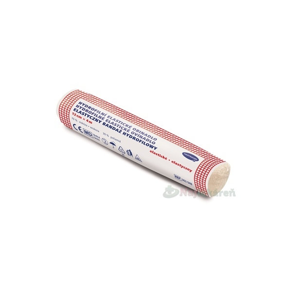 Ovínadlo hydrofilné elastické pletené nesterilné 12cmx4m 1 ks