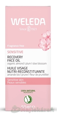 WELEDA Regeneračný pleťový olej Sensitive s bio mandľovým olejom 50 ml