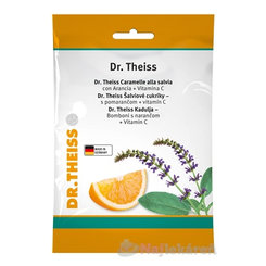 Dr. Theiss Šalviové cukríky pomaranč a vitamín C 75 g