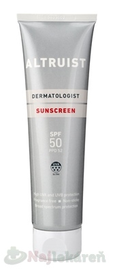Altruist Sunscreen opaľovací krém s SPF50, 100ml Exp.: 04/2026 kúpite na Najlekaren.eu