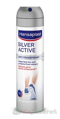 Hansaplast SILVER ACTIVE Sprej na nohy antiperspirant 150 ml