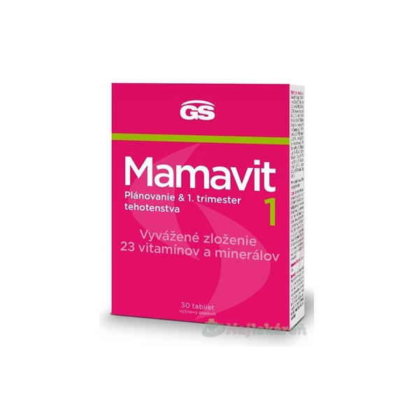 GS Mamavit 1 Plánovanie a 1. trimester 30 tabliet