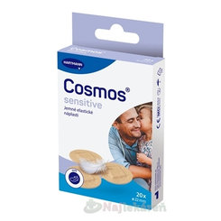 Cosmos Sensitive jemná elastická okrúhla náplasť na rany priemer 22 mm 20 ks