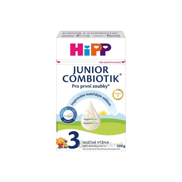 HiPP 3 JUNIOR COMBIOTIK mliečna výživa pre batoľatá 12m+ 500 g