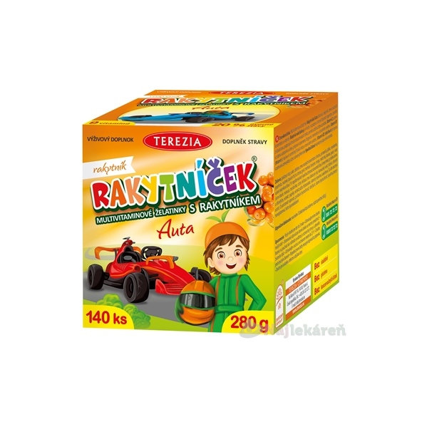TEREZIA RAKYTNÍČEK multivitamínové želatínky Autá 40 ks