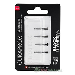 CURAPROX CPS Black Is White medzizubné kefky bez držiaka, veľkosť S 4 ks