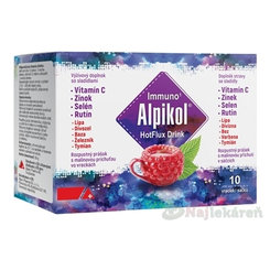 Alpikol HotFlux Drink s príchuťou malina 10 vreciek