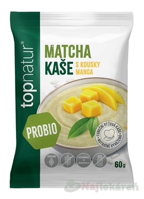 topnatur Probio KAŠA Matcha s mangom ryžová 60 g