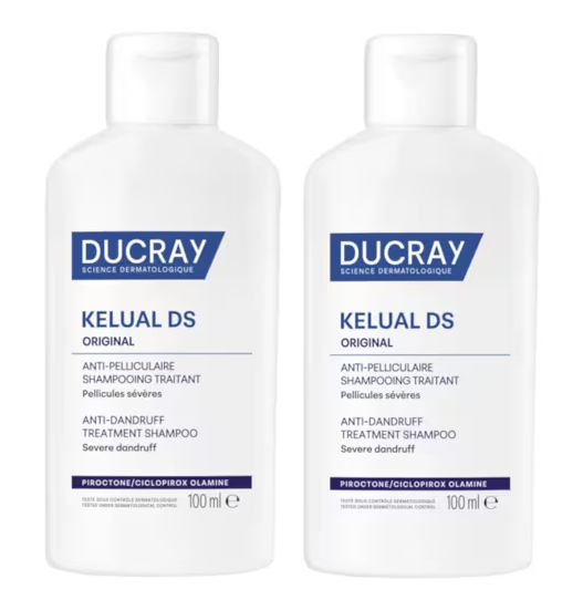 Ducray Kélual Ds Shampooning Duo šampón proti lupinám a ich opakovanému návratu 2 x 100 ml darčeková sada