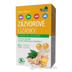 Natur Produkt ROLÍZKY Zázvorové lízanky na cestovanie 4 kusy