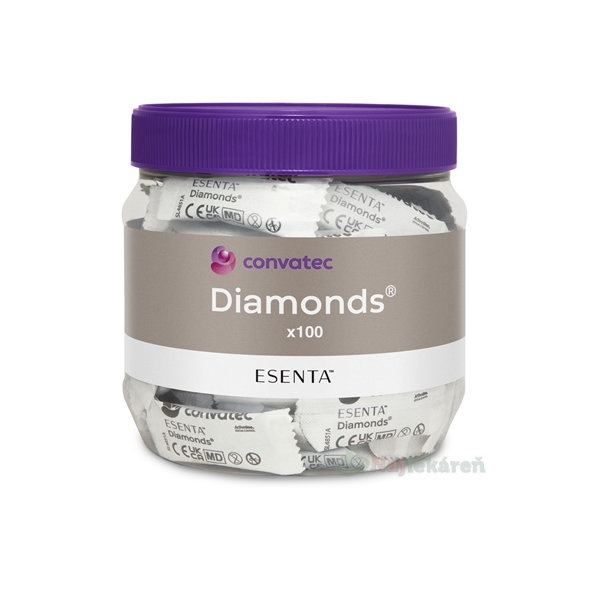 ConvaTec ESENTA Vrecúška Diamonds gélové a dezodoračné 100 ks