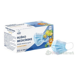 BIOMIC RÚŠKO medicínske detské typ IIR modré 50 ks