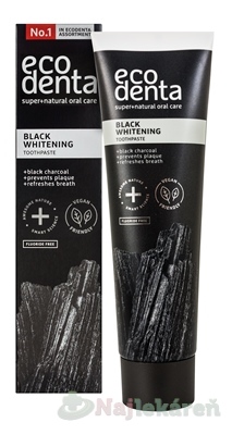EcoDenta Black Whitening zubná pasta 100 ml