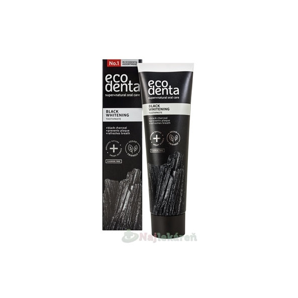 EcoDenta Black Whitening zubná pasta 100 ml