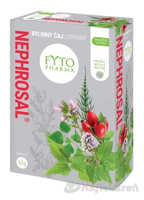 FYTO NEPHROSAL Bylinný ČAJ OBLIČKY, MOČOVÝ MECHÚR 50 g kúpite na Najlekaren.eu