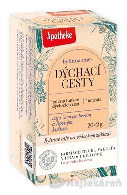 Apotheke Farma Dýchacie cesty bylinná zmes 20 vrecúšok
