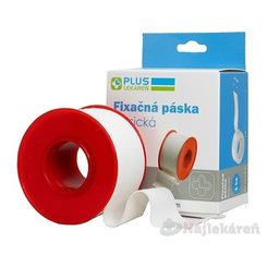 PLUS LEKÁREŇ Fixačná páska klasická 2,5cmx5m, cievka 1ks