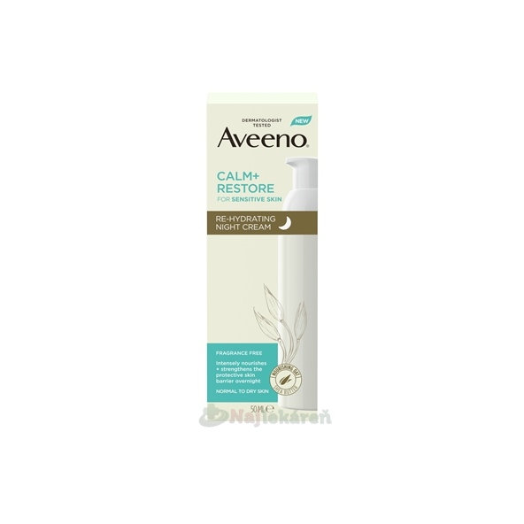 Aveeno CALM+RESTORE Rehydratačný nočný krém 50ml