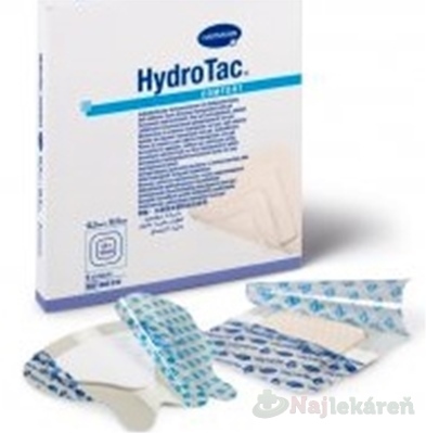 HydroTac Sacral penové krytie na rany 22 × 22 cm 3 ks