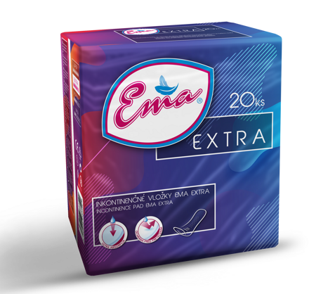 Ema EXTRA vložky inkontinenčné, pre ženy, 20ks