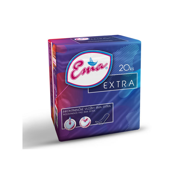 Ema EXTRA vložky inkontinenčné, pre ženy, 20ks