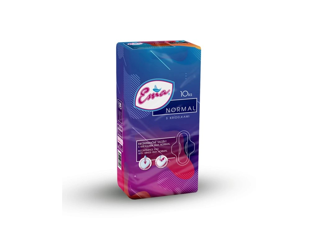 Ema Normal Soft inkontinenčné vložky s krídelkami 10ks