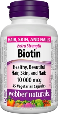 Webber Naturals Biotín 10000 µg 45 kapsúl