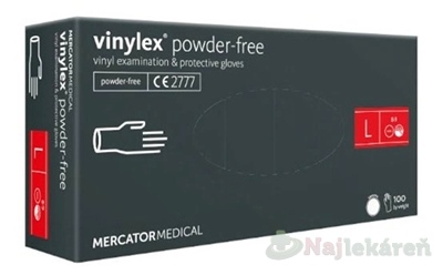E-shop MERCATOR Vinylové rukavice veľkosť L 100 ks