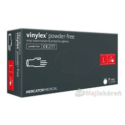 MERCATOR Vinylové rukavice veľkosť L 100 ks