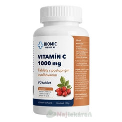 BIOMIC Viamín C so šípkami 1000 mg 90 tabliet