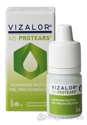 VIZALOR AB-PROTEARS ochranný roztok pre povrch oka 8 ml