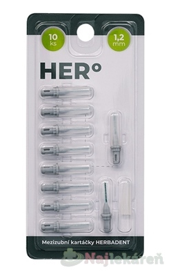HERBADENT HERo ELECTRA Medzizubná kefka 1,2 mm 10 ks