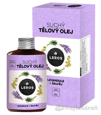 Leros Dry body oil levanduľa & šalvia suchý olej na telo 100 ml kúpite na Najlekaren.eu