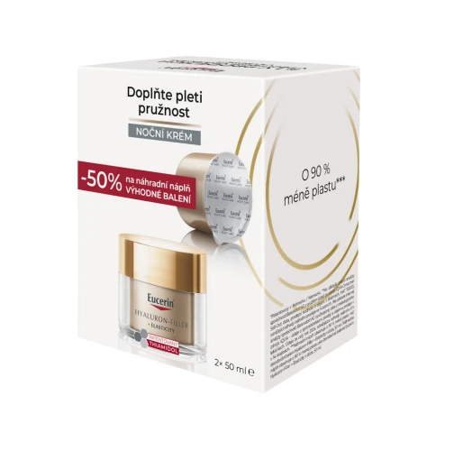 Eucerin HYALURON-FILLLER+ELASTICITY Nočný krém + náhradná náplň