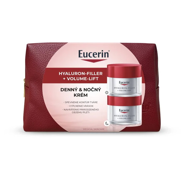 Eucerin Vianočná taštička HYALURON-FILLER + VOLUME-LIFT Denný krém + Nočný krém