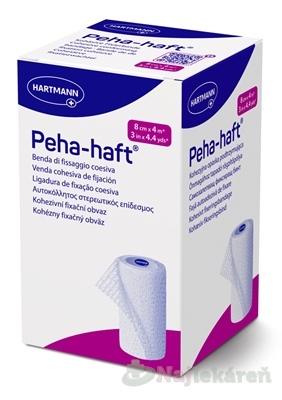 PEHA-HAFT Kohézne fixačné ovínadlo 8 cm x 4 m