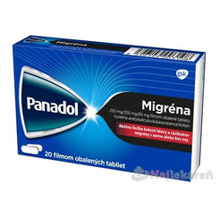 Panadol Migréna na bolesť hlavy a migrény 20 tabliet