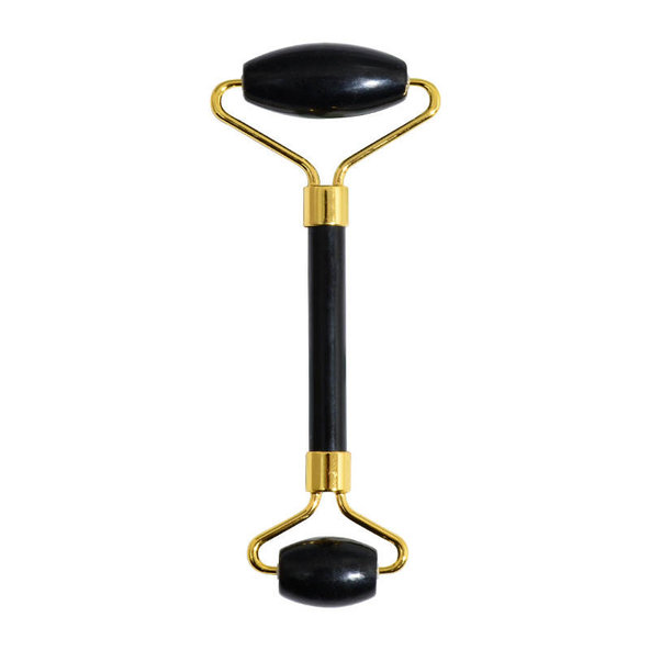 Čierny bian jadeitový masážny roller na tvár Venoc