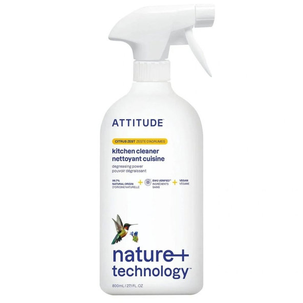 ATTITUDE Čistič na kuchyne s vôňou citrónovej kôry s rozprašovačom 475 ml
