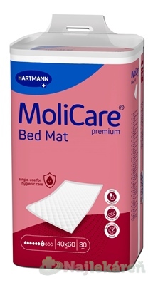 MoliCare Premium Bed Mat 7 kvapiek absorpčná podložka 40x60 cm 30ks kúpite na Najlekaren.eu
