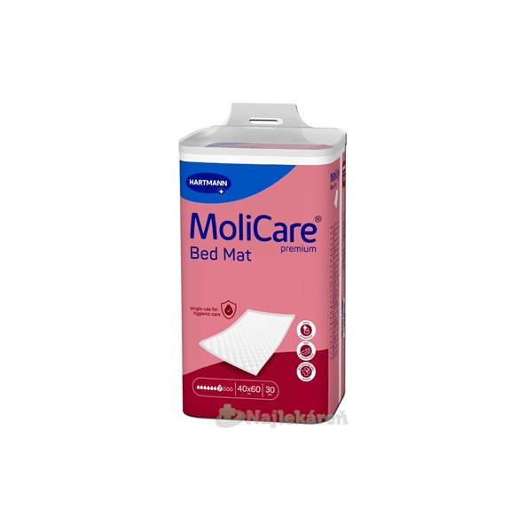MoliCare Premium Bed Mat 7 kvapiek absorpčná podložka 40x60 cm 30ks