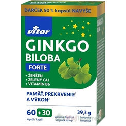 VITAR Ginkgo Biloba FORTE 60+30 kapsúl